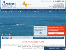 Tablet Screenshot of hotelamerique.com